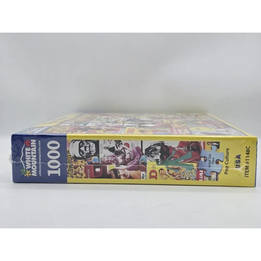 White Mountain Pop Culture 1000 Piece Puzzle 2021‎ Multicolor Cardboard